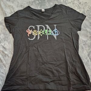Supernatural Black V-Neck Tee - Pride
